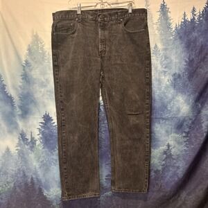 Vintage‎ Y2K Faded Glory Faded  Black Denim Jeans Men's 40x30 Loose Baggy